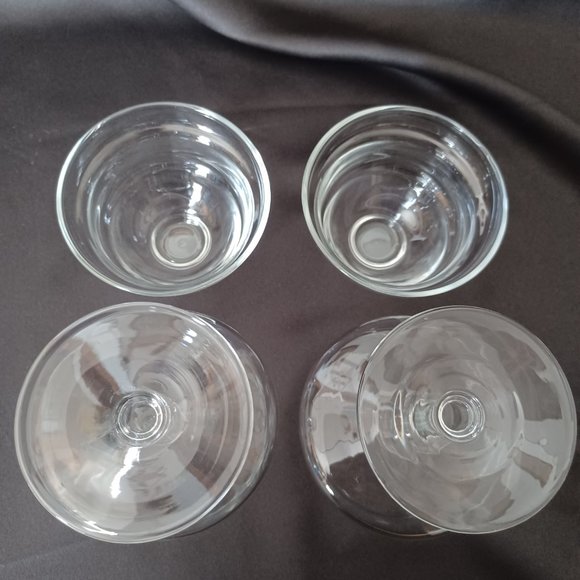 Set of 2 Vintage Shrimp/ Seafood Cocktail & Liner. Hand Blown / Princess house. - Picture 10 of 10